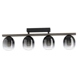 LED lámpa , mennyezeti , 4xE27 foglalat , fekete , EGLO , FILAGO , 900185