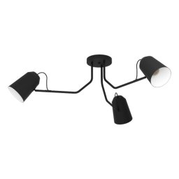LED lámpa , mennyezeti , 3xE27 foglalat , fekete , EGLO , LORETO , 900188