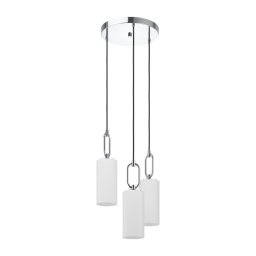 LED lámpa , függeszték , mennyezeti , 3xE27 foglalat , fehér , EGLO , MAJANA , 390128