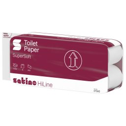 Satino Wepa Prestige toalettpapír 3 rétegű, fehér, 250 lap, 8 tek/csg 8 csomag/zsák