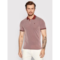 Jack&Jones PREMIUM Pólóing Bluwin 12169064 Piros Regular Fit