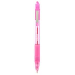 ZEBRA Golyóstoll, 0,27 mm, nyomógombos, ZEBRA "Z-Grip Smooth", rózsaszín