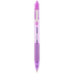 ZEBRA Golyóstoll, 0,27 mm, nyomógombos, ZEBRA "Z-Grip Smooth", lila