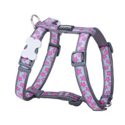 Red Dingo Stars Grey/Hot Pink kutya hám Small