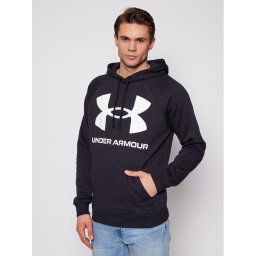 Under Armour Pulóver Ua Rival Fleece Big Logo 1357093 Fekete Loose Fit