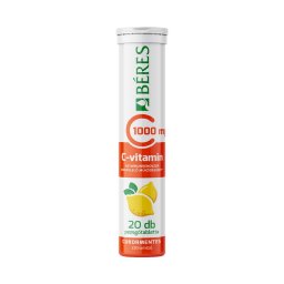 Béres C-vitamin 1000 mg cukormentes citromízű pezsgőtabletta 20x