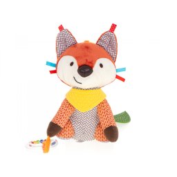 Plüss róka csörgővel - 20 cm