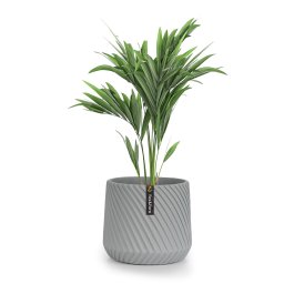 Fox & Fern Heusden, virágcserép, Polystone, növények számára alkalmas, kézzel készített (PP-LINE-S-GR)