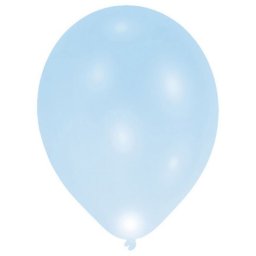 Világító LED Blue léggömb, lufi 5 db-os 11 inch (27,5 cm)