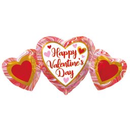 Happy Valentine's Day Trio fólia lufi 86 cm