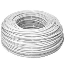 1 Méter 1/4"-os 6,3mm-es Italvezeték. Fehér Színű (4278)