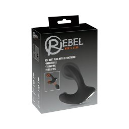 Rebel RC - akkus, rádiós pumpálható anál vibrátor (fekete)