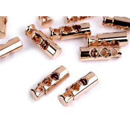 Rugós, zsinór szabályozó, zsinórvég, 7x23mm, 10db, 880144, arany