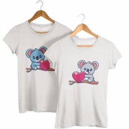 Koala maci páros póló