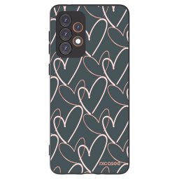 Fekete szilikon tok az alábbi mobiltelefonokra Samsung Galaxy A33 5G A336 - Lots of love