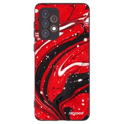 Fekete szilikon tok az alábbi mobiltelefonokra Samsung Galaxy A33 5G A336 - Red black