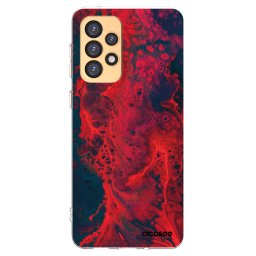Átlátszó szilikon tok az alábbi mobiltelefonokra Samsung Galaxy A33 5G A336 - Organic red