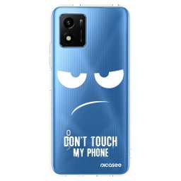 Átlátszó szilikon tok az alábbi mobiltelefonokra Vivo Y01 - Don't Touch My Phone
