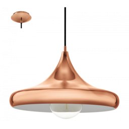 LED lámpa függeszték , mennyezeti , E27 , vörösréz , EGLO , CORETTO 2 , vintage , 94742