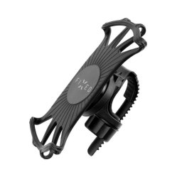 Okostelefon kerékpár/motoros tartó 4-6.5" szilikon fekete FIXED Bikee2 (FIXBI2-BK)