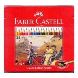 Faber Castell színes ceruza készet 24db - fémdobozban