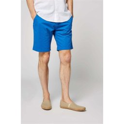 Chino short cobalt kék