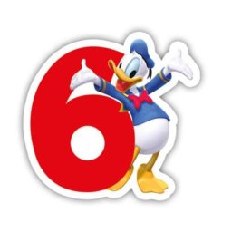 Disney tortagyertya, számgyertya 6 éves