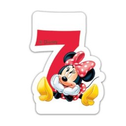 Disney Minnie tortagyertya, számgyertya 7 éves