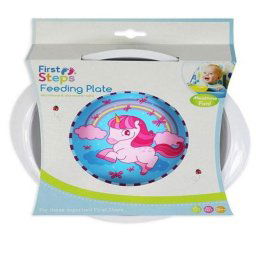 First Steps BPA free mély tányér Unikornis minta