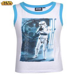póló ujjatlan Star Wars trooper fehér