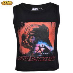 póló ujjatlan Star Wars Darth Vader fekete
