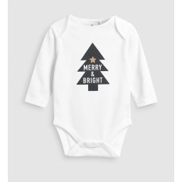 body Karácsonyi mintás Merry and Bright