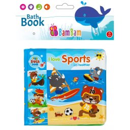 Fürdőjáték, puha vízhatlan könyv vizisport macis