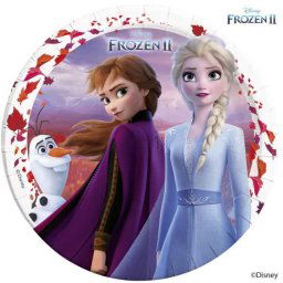 party tányér Disney Jégvarázs II 8 db-os 23 cm