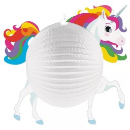 Unikornis Lampion 25 cm