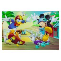 Mickey és Donald tányéralátét 3D