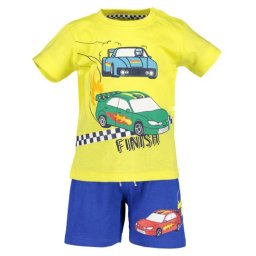 2-részes nyári ppóló és short szett Autós kollekció BIO PAMUT