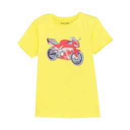 póló sárga motoros BIO PAMUT