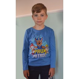 Paw Patrol- Mancs őrjárat hosszú ujjú póló közép kék