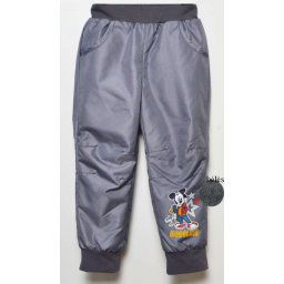 Mickey egér bélelt vízlepergetős nadrág szürke