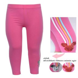 Minnie egér oldalt átfordítható flitteres leggings