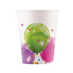 party pohár papír lufis 8 db-os 200 ml
