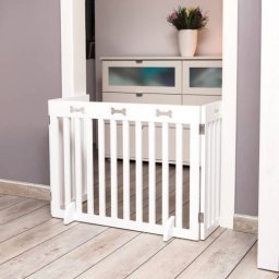 Trixie 39456 Dog Barrier - biztonsági kutyarács (3 részes, fehér) 82-124x61cm