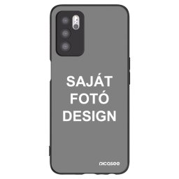 Fekete szilikon tok az alábbi mobiltelefonokra OPPO A16 - Saját fotó/motívum