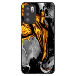 Fekete szilikon tok az alábbi mobiltelefonokra OPPO A16 - Black Gold