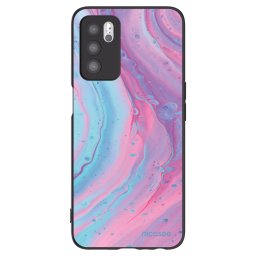 Fekete szilikon tok az alábbi mobiltelefonokra OPPO A16 - Pink liquid