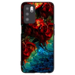 Fekete szilikon tok az alábbi mobiltelefonokra OPPO A16 - Universe