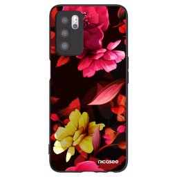 Fekete szilikon tok az alábbi mobiltelefonokra OPPO A16 - Dark Peonny