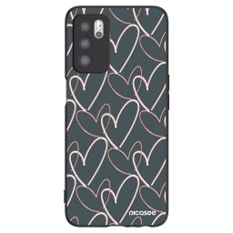 Fekete szilikon tok az alábbi mobiltelefonokra OPPO A16 - Lots of love