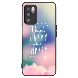 Fekete szilikon tok az alábbi mobiltelefonokra OPPO A16 - Think happy be happy